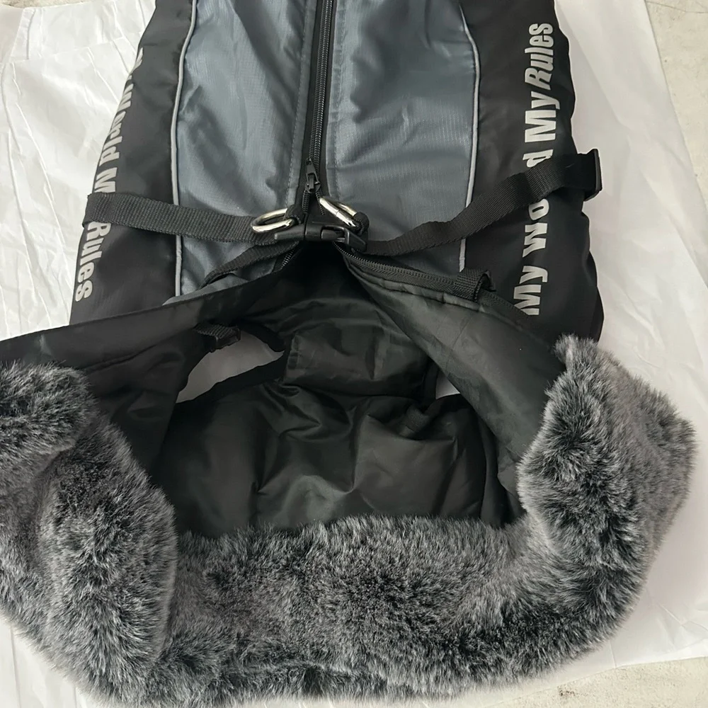 Black and Gray Dog Jacket 3XL